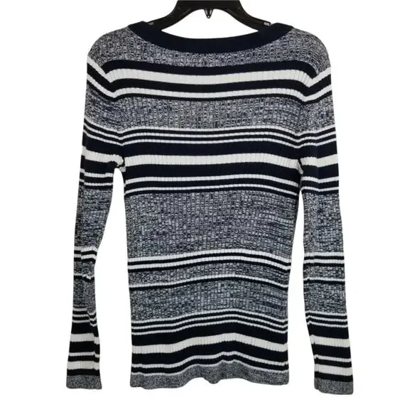 Tommy Hilfiger Striped Ribbed Sweater -Large - Picture 4 of 10